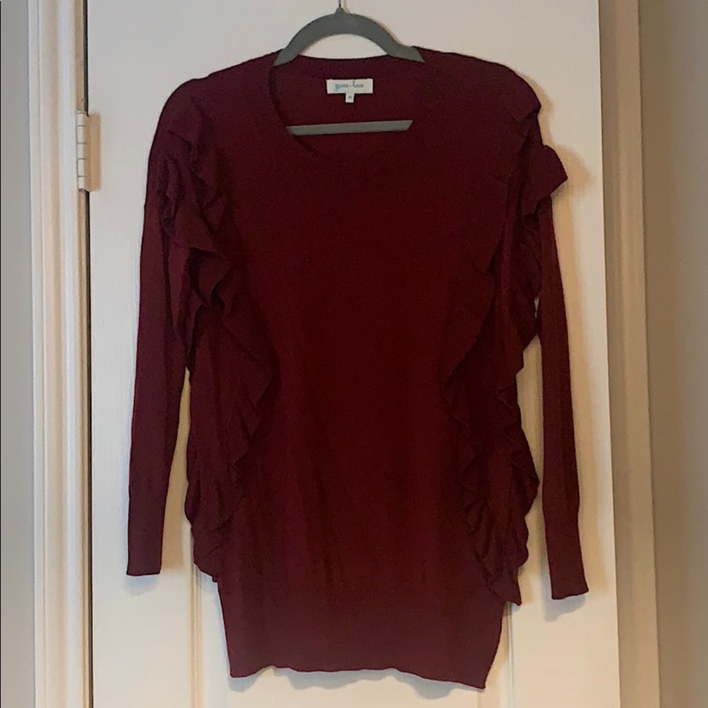 Ruffle sweater